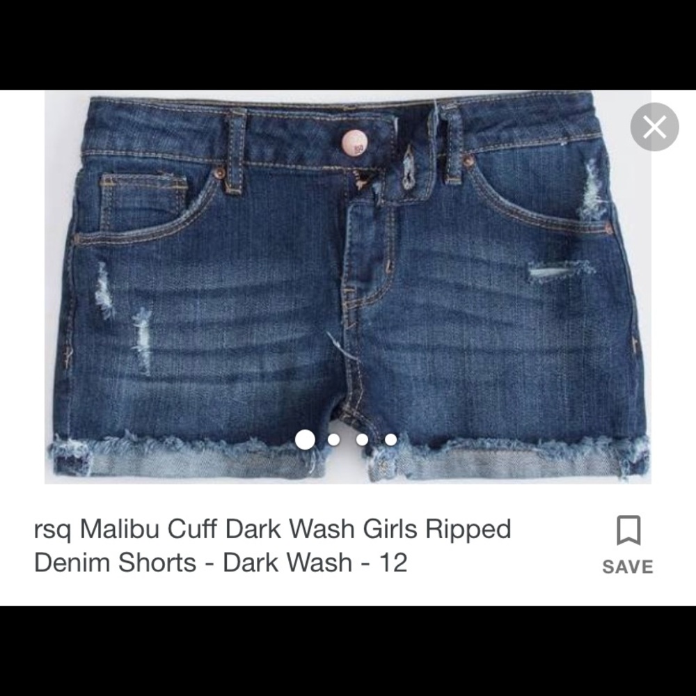 Blue jean shorts